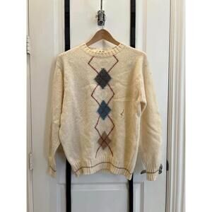 Vintage Pringle of Scotland Argyle Wool Sweater - Size 42
